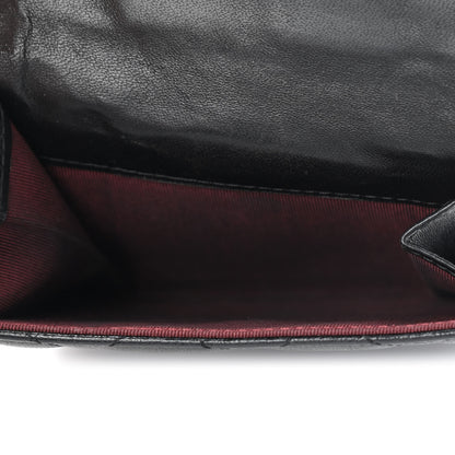 Chanel Lambskin Quilted Compact French Flap Wallet Black 4 of 6