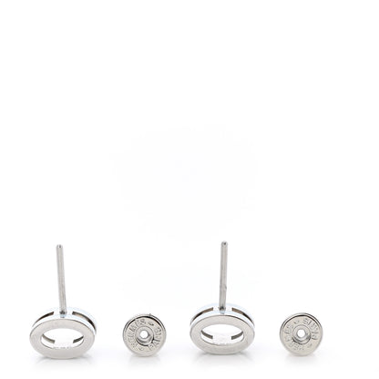 Hermes Palladium Lacquered Mini Pop H Earrings Celeste 3 of 6