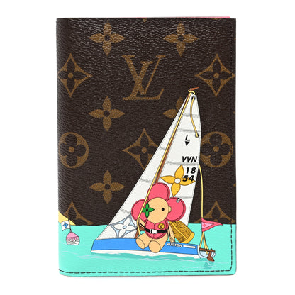 Louis Vuitton Monogram 2023 Christmas Animation Tropical Seas Passport Cover Dragon Fruit Pink 1 of 7