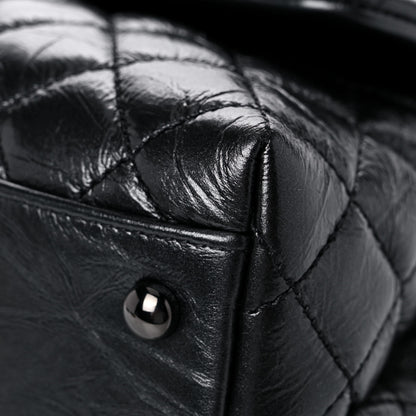 Chanel Aged Calfskin Quilted Small Coco Handle Flap So Black 9 of 12