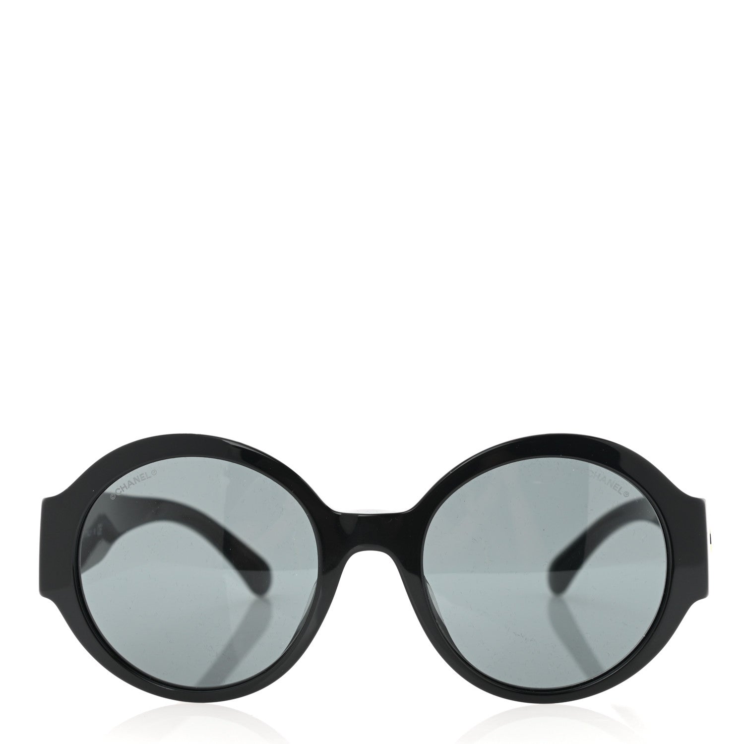 Chanel Acetate Round Sunglasses 5410-A Black 2 of 8