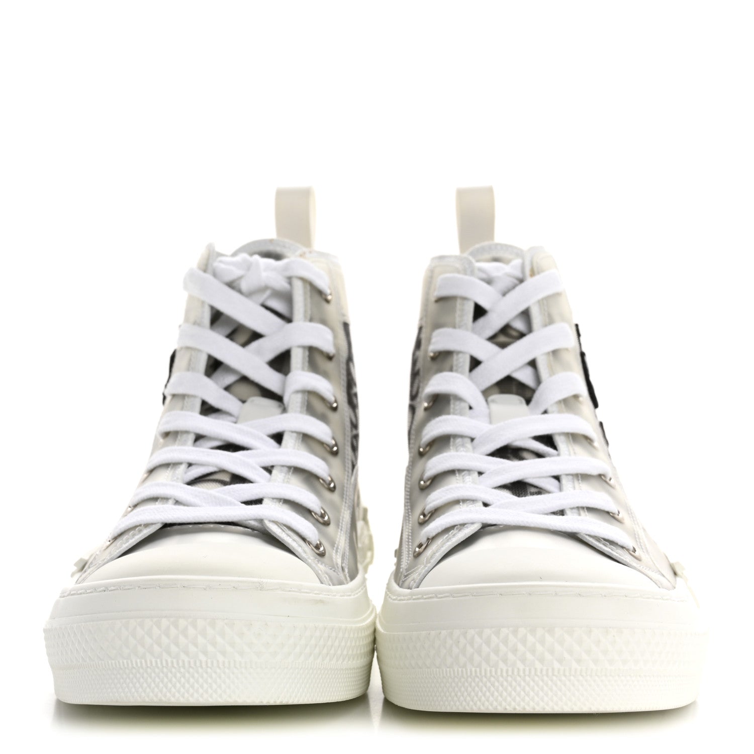 Christian Dior X SHAWN STUSSY Canvas Oblique Bee B23 High Top Sneakers 39 White Black 3 of 12