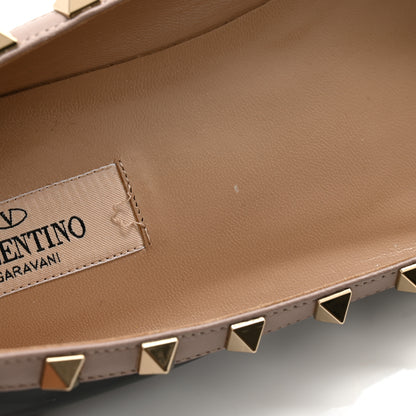 Valentino Garavani Patent Nappa Rockstud Ballerina Flats 41 Black Poudre 10 of 10