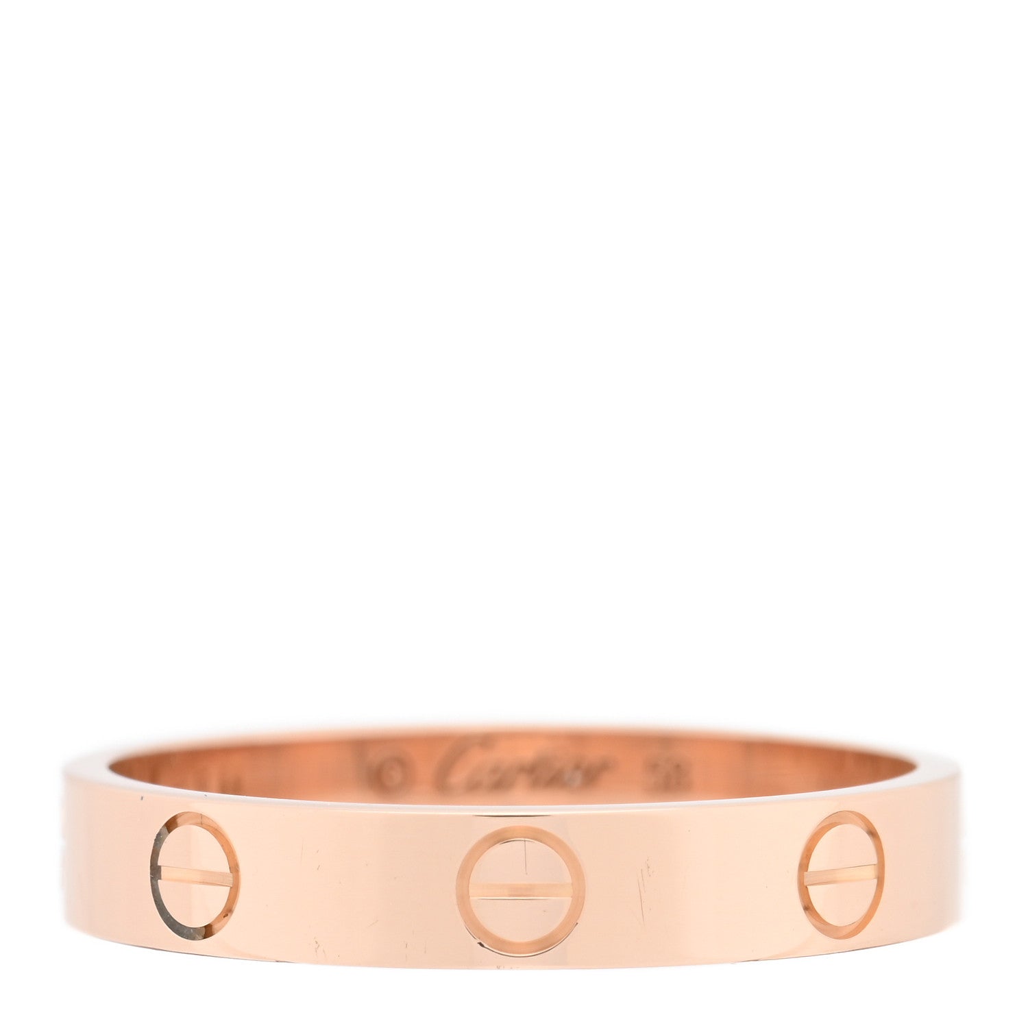 Cartier 18K Pink Gold 3.5mm LOVE Wedding Band Ring 58 8.5 1 of 4