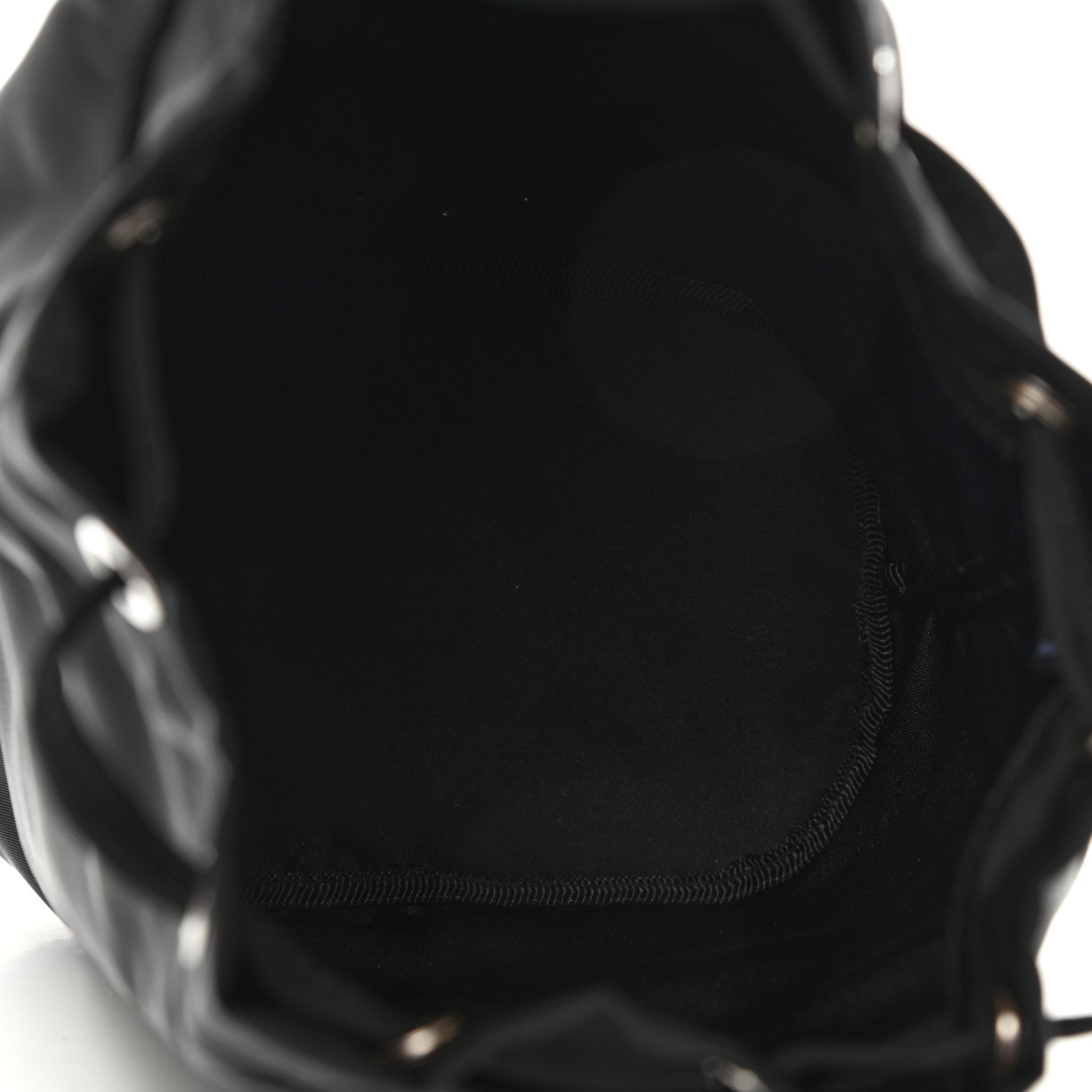 Prada Saffiano Tessuto Nylon Vela Bucket Wristlet Black 4 of 7