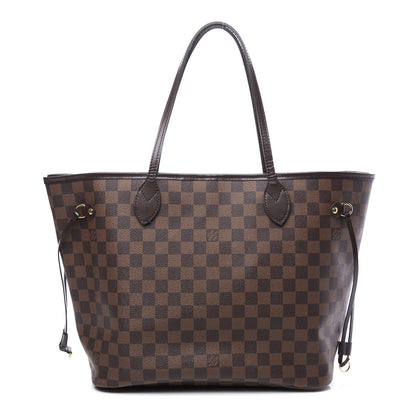 Louis Vuitton Damier Ebene Neo Neverfull MM Rose Ballerine 1 of 13