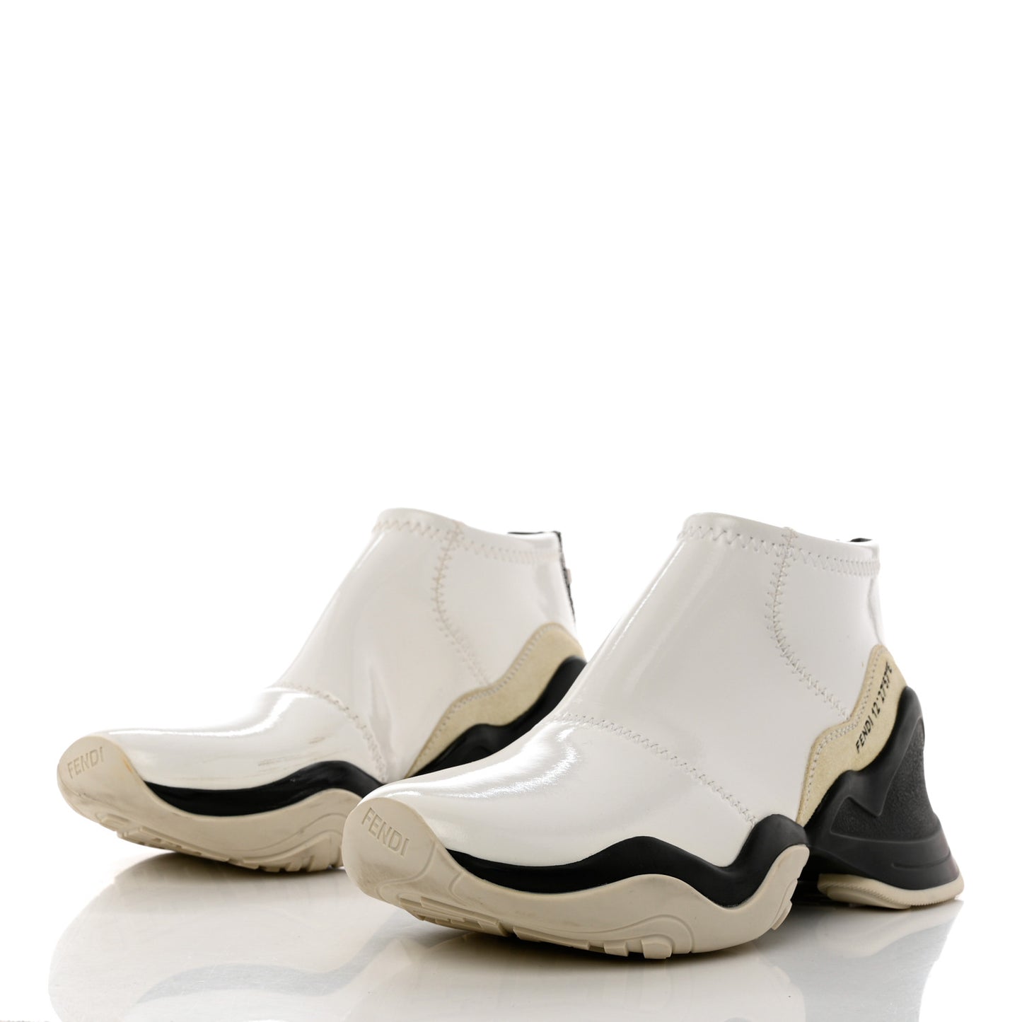 Vernice High-Tech Womens FFluid Zip Up Sneakers 36.5 White Black