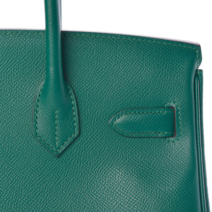 Hermes Epsom Birkin 30 Malachite 8 of 34