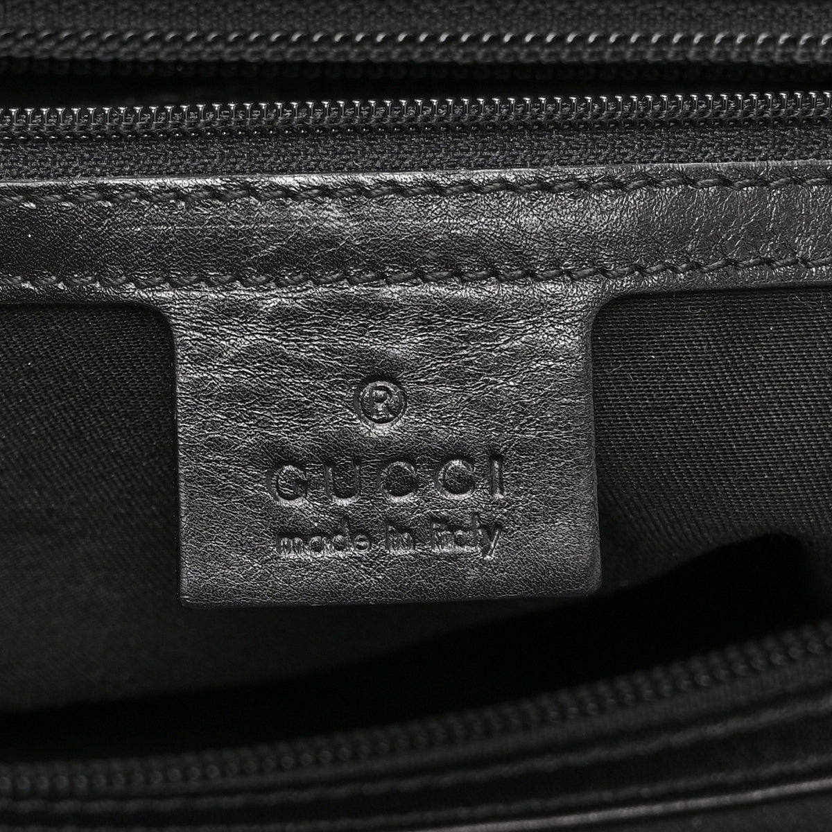 Monogram Large Punch Tote Black