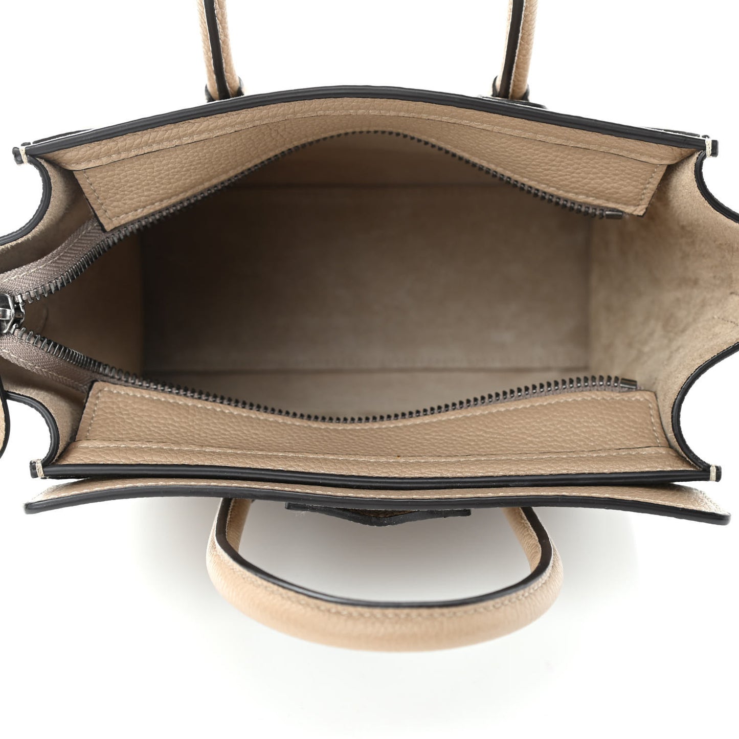 Drummed Calfskin Nano Luggage Dune