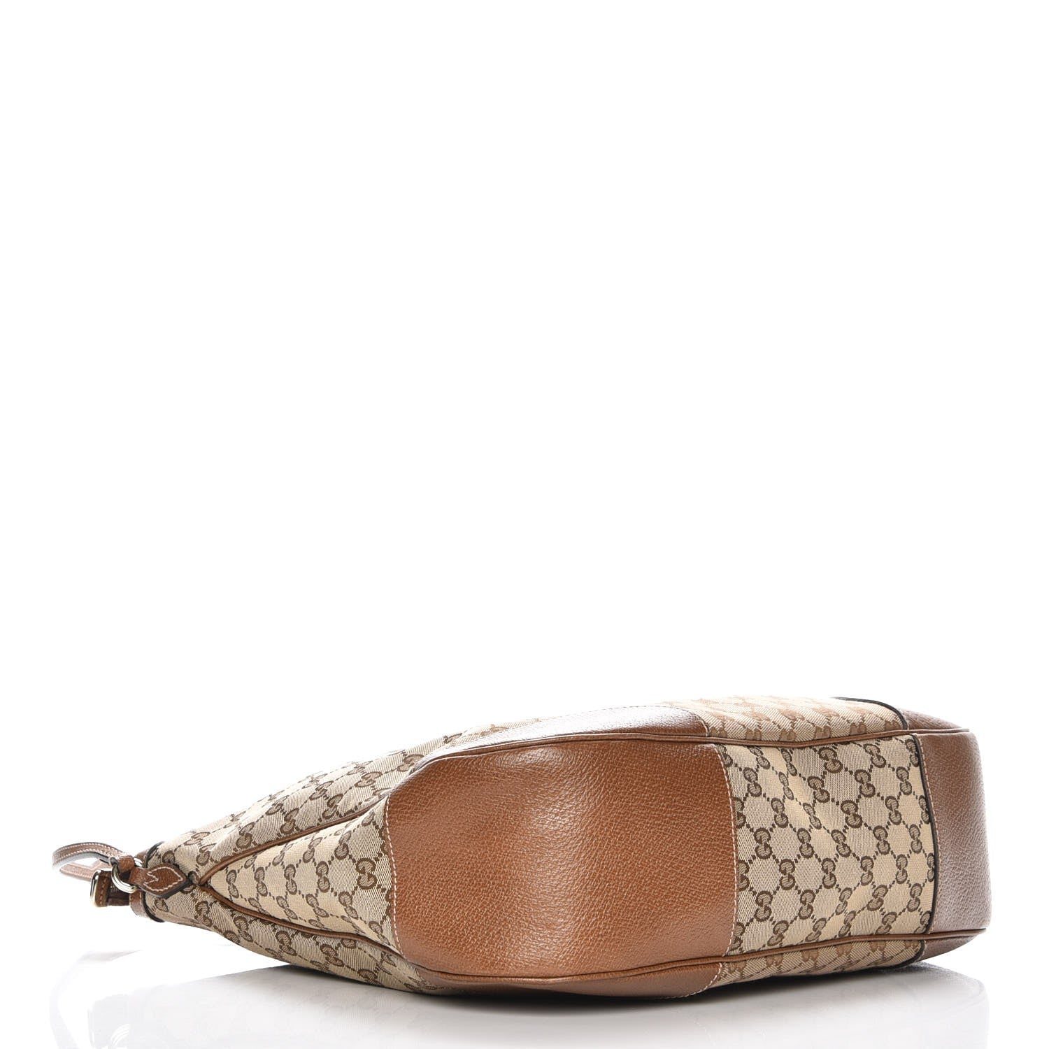 Gucci Monogram Textured Calfskin Large Bree Hobo Beige Ebony Nocciola 4 of 7