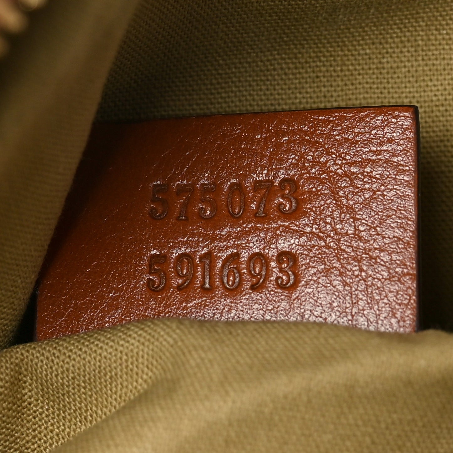 Vintage Canvas Web Shoulder Bag Sand Cuir