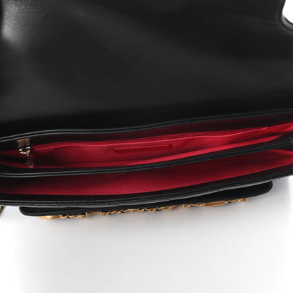 Chanel Calfskin Quilted Enchained Clutch Black 5 of 10