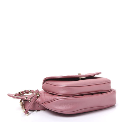 Chanel Metallic Calfskin Flap Chain Waist Bag Pink 3 of 11