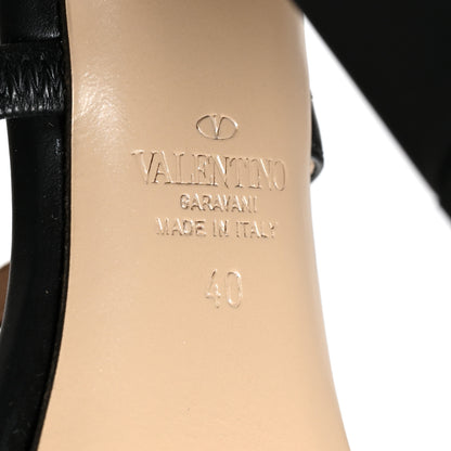 Valentino Garavani Calfskin Rockstud 10/110mm Caged Sandals 36 Black 6 of 7