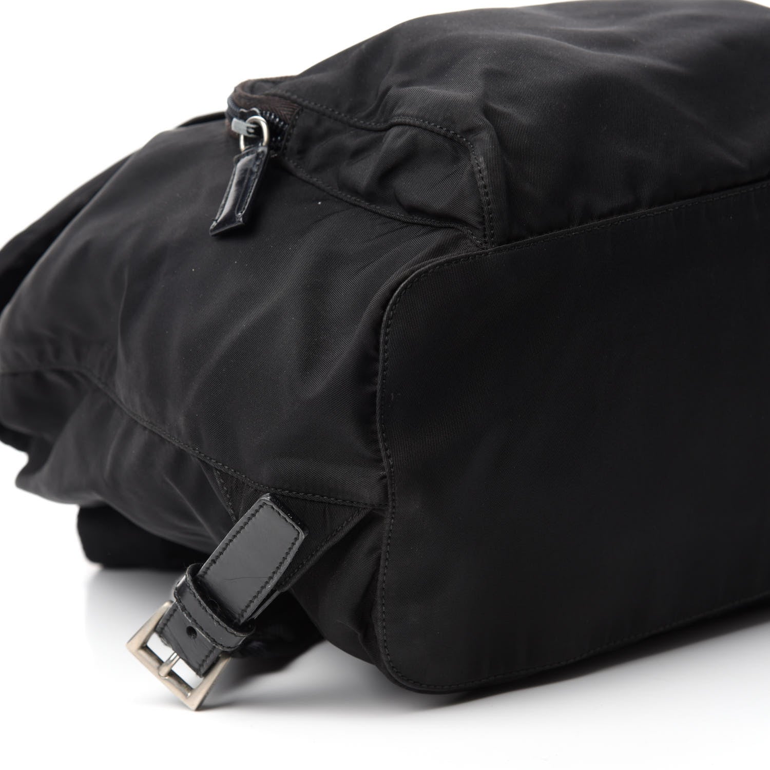 Prada Nylon Vela Medium Cinch Backpack Black 5 of 9