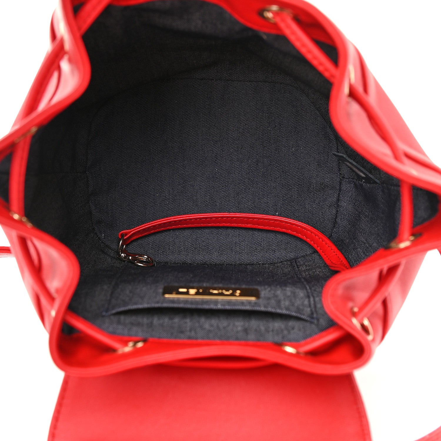 Chanel Lambskin CC Mania Backpack Red 7 of 9
