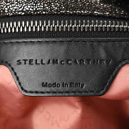 Stella McCartney Metallic Shaggy Deer Falabella Fold Over Tote Black 6 of 9