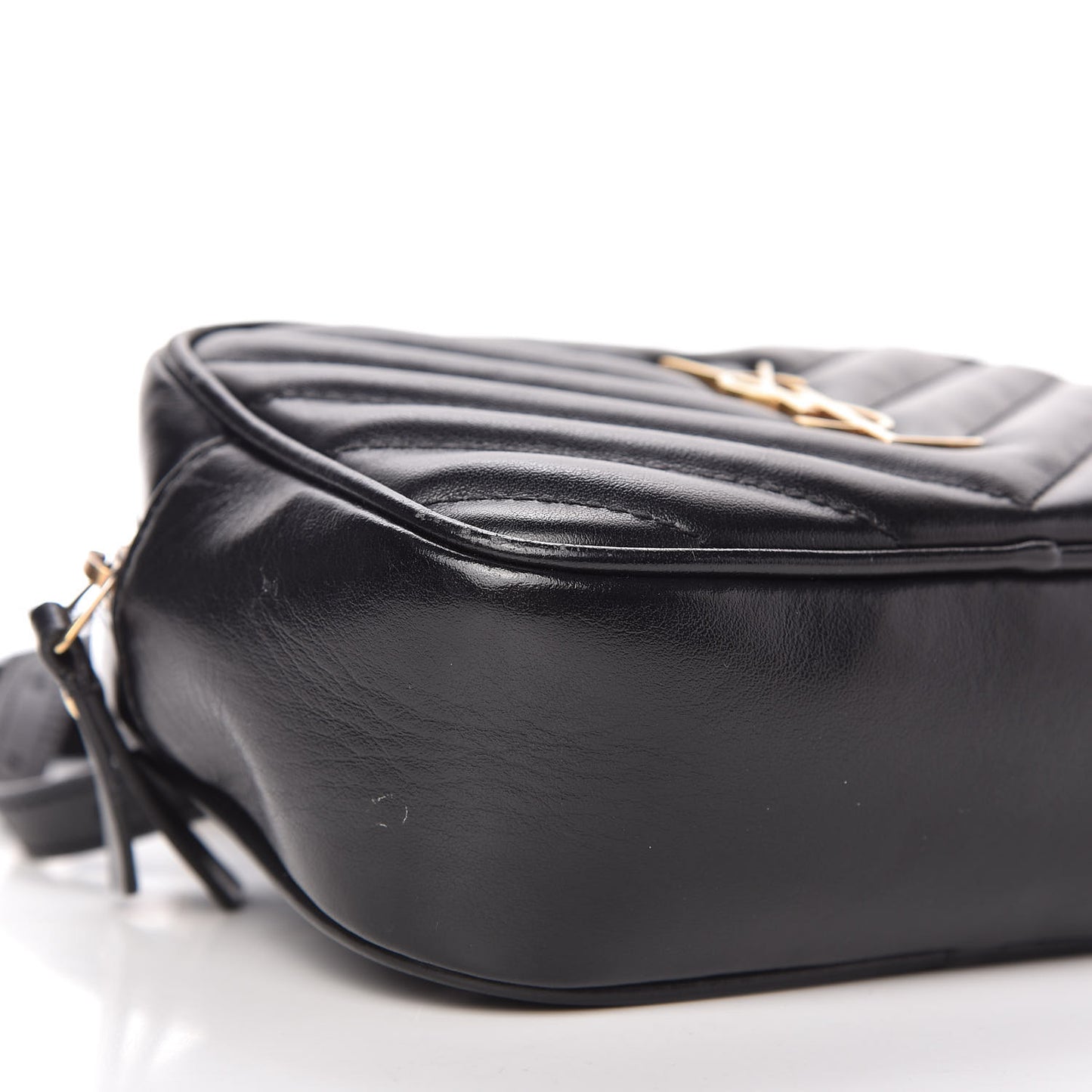 Calfskin Matelasse Monogram Lou Belt Bag Black