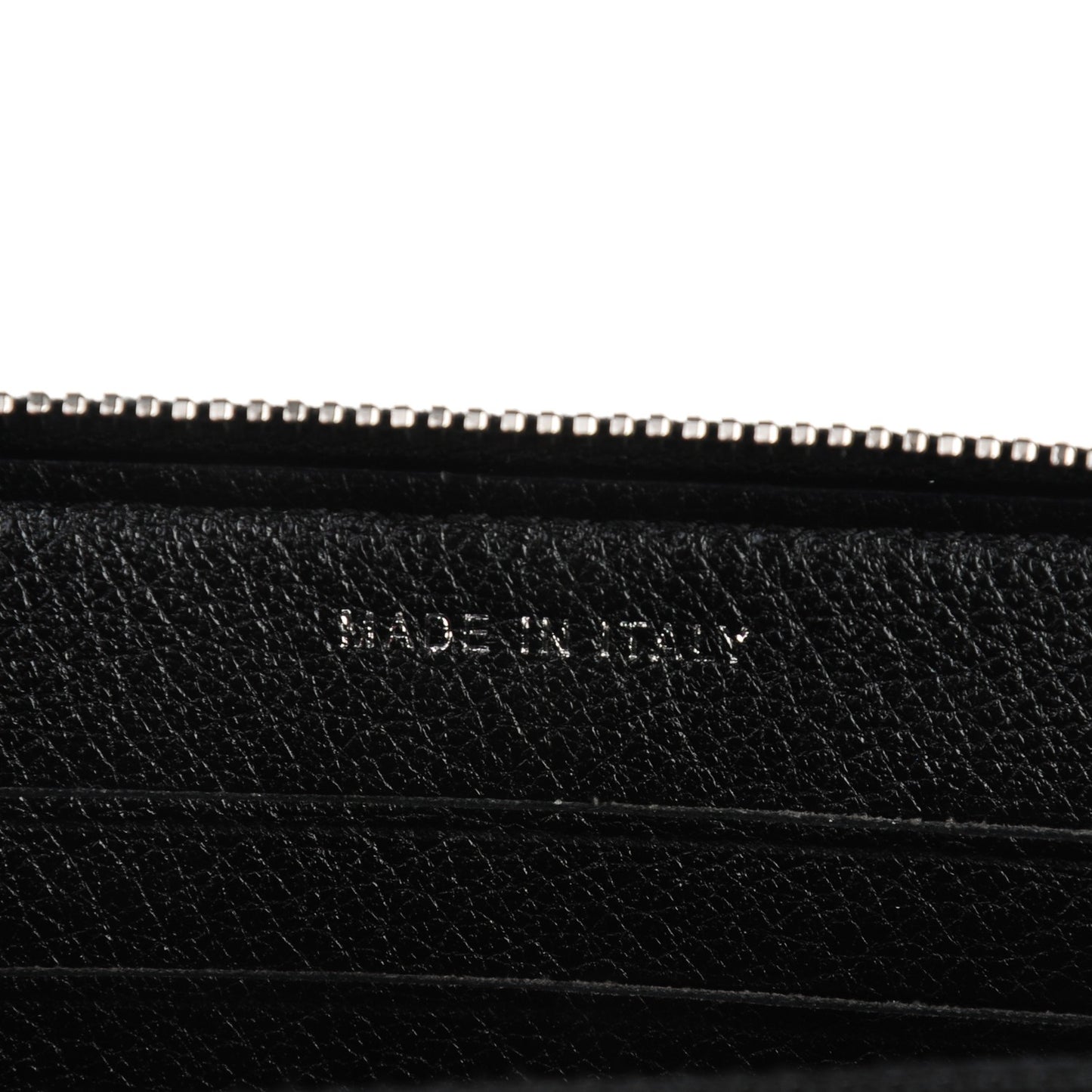 Calfskin Quilted Small CC Zip Around Wallet Black