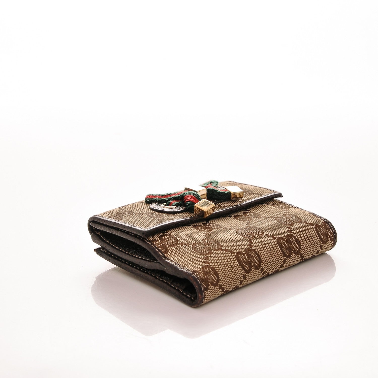 Gucci Monogram Princy Compact French Flap Wallet Brown 4 of 7
