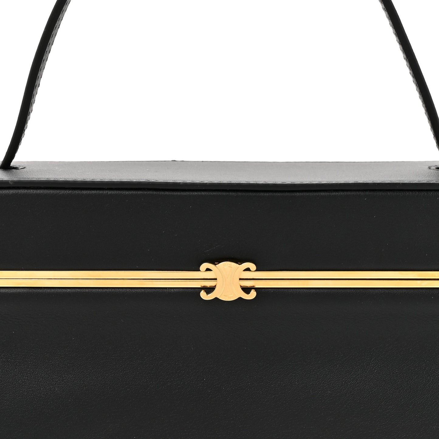 Supple Calfskin Rectangle Bag Black