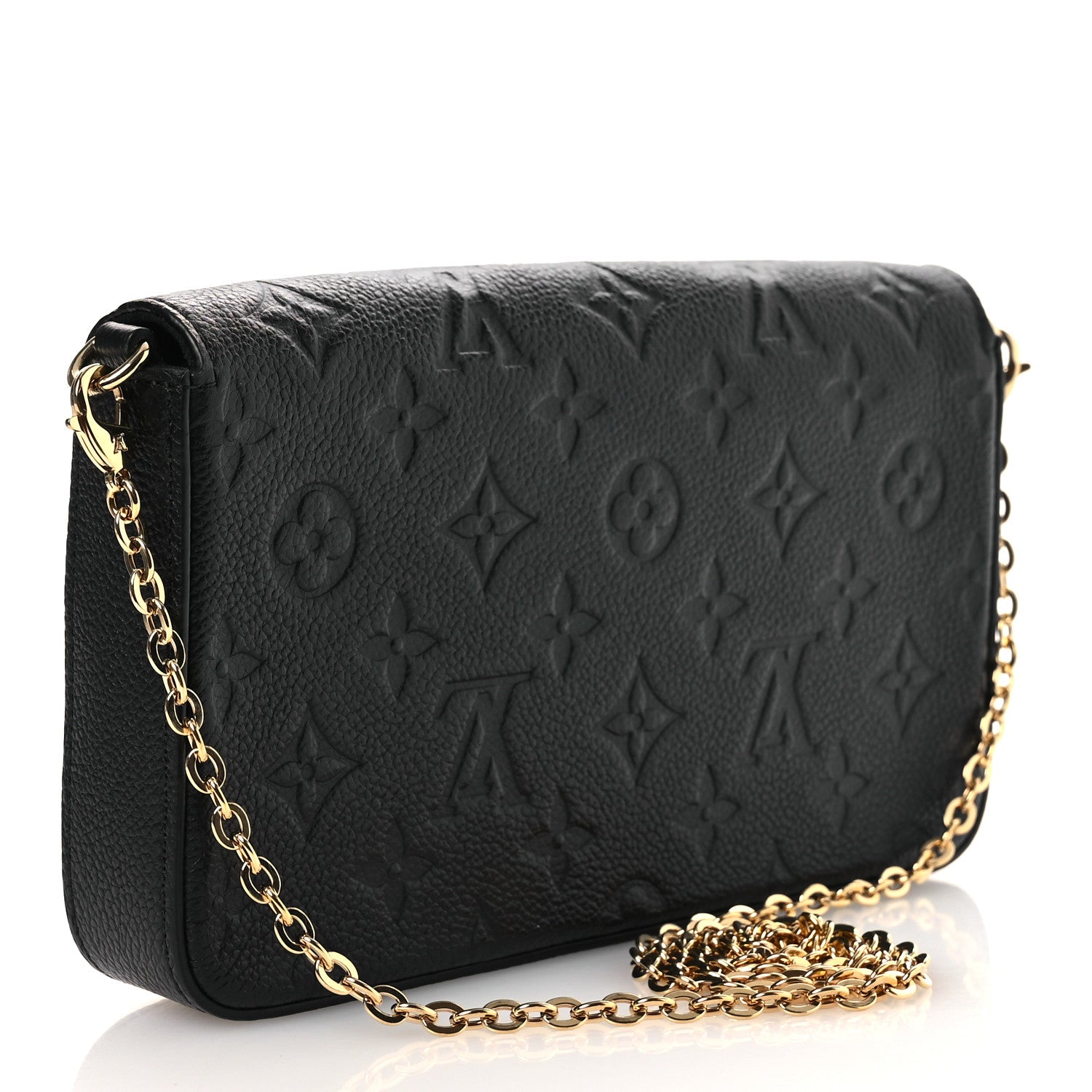 Louis Vuitton Empreinte Pochette Felicie Chain Wallet Black 4 of 13