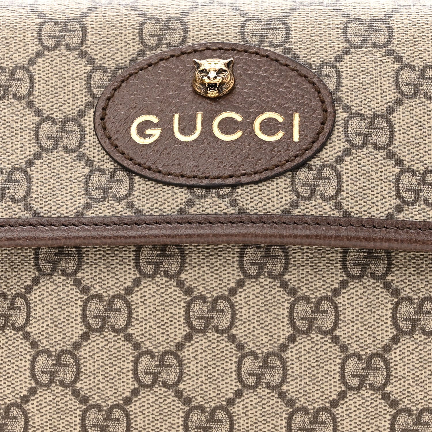 Gucci GG Supreme Monogram Neo Vintage Web Belt Bag Brown 8 of 10