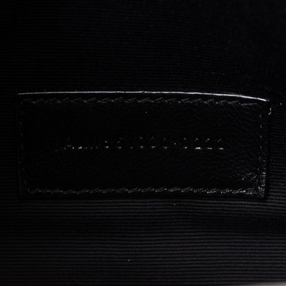 Saint Laurent Grain De Poudre Textured Mixed Matelasse Triquilt Monogram Clutch Blanc Vintage 7 of 13