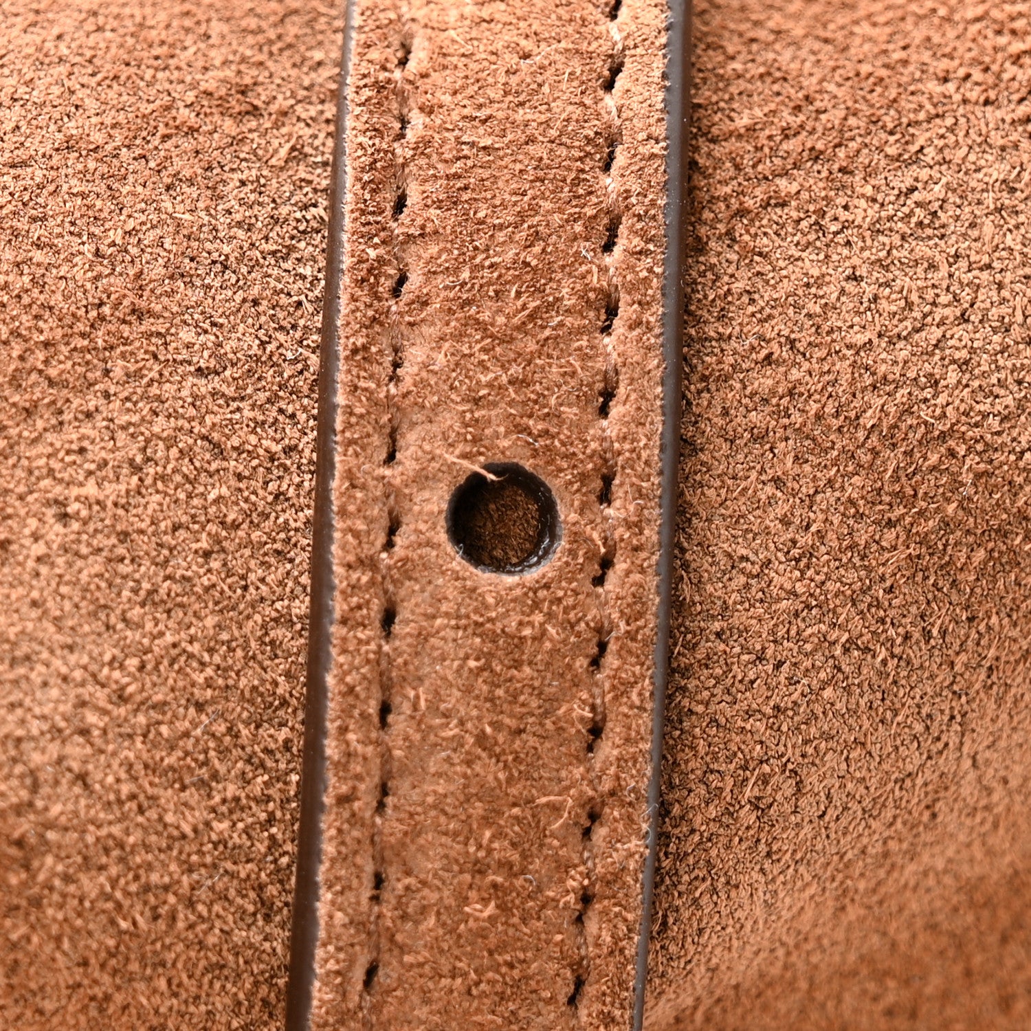 Prada Suede Triangle Medium Bonnie Shoulder Bag Cacao 15 of 15