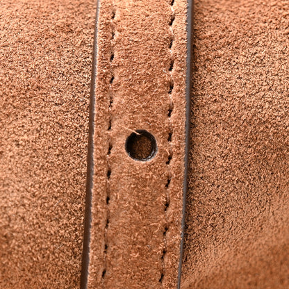 Prada Suede Triangle Medium Bonnie Shoulder Bag Cacao 15 of 15