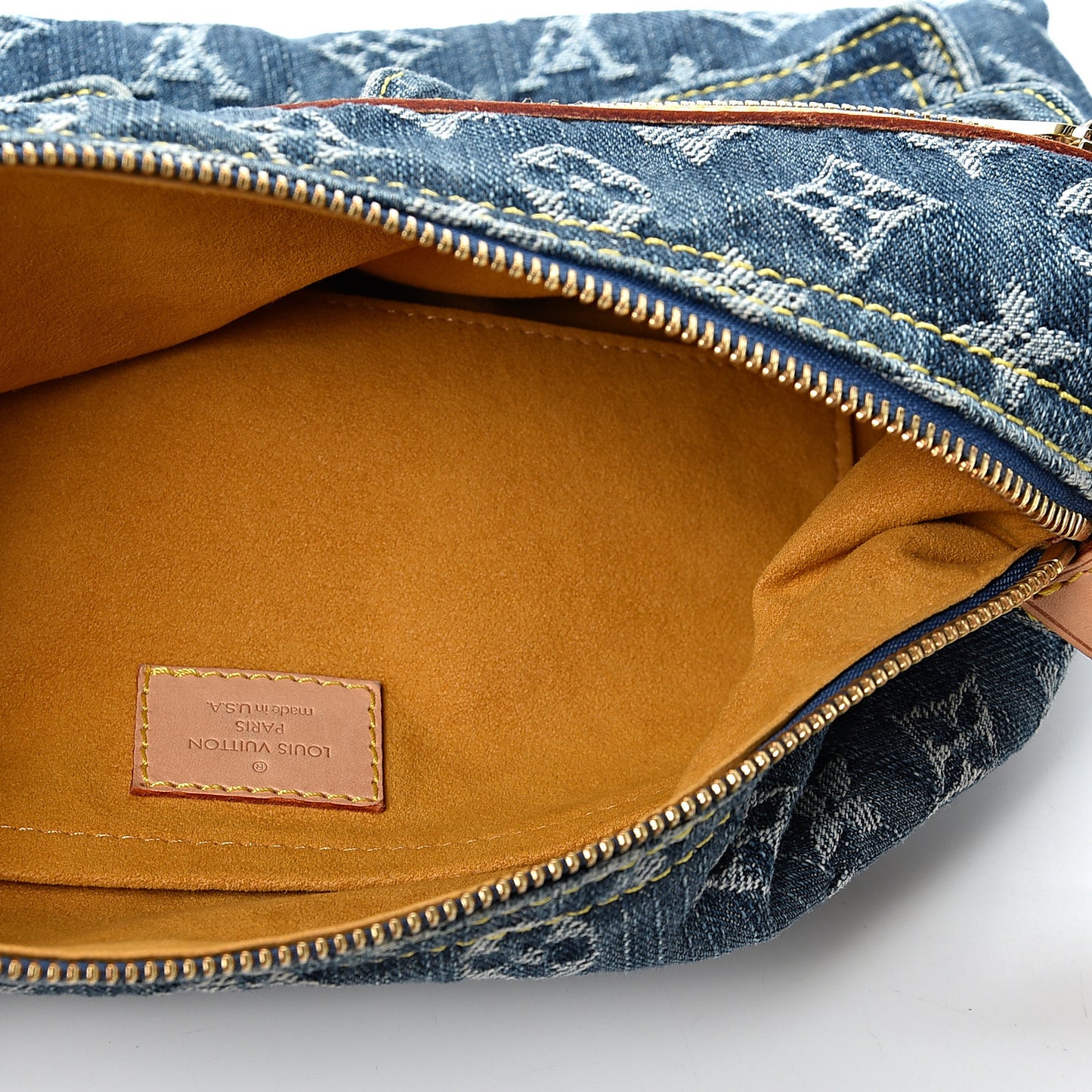Monogram Denim Baggy PM Blue