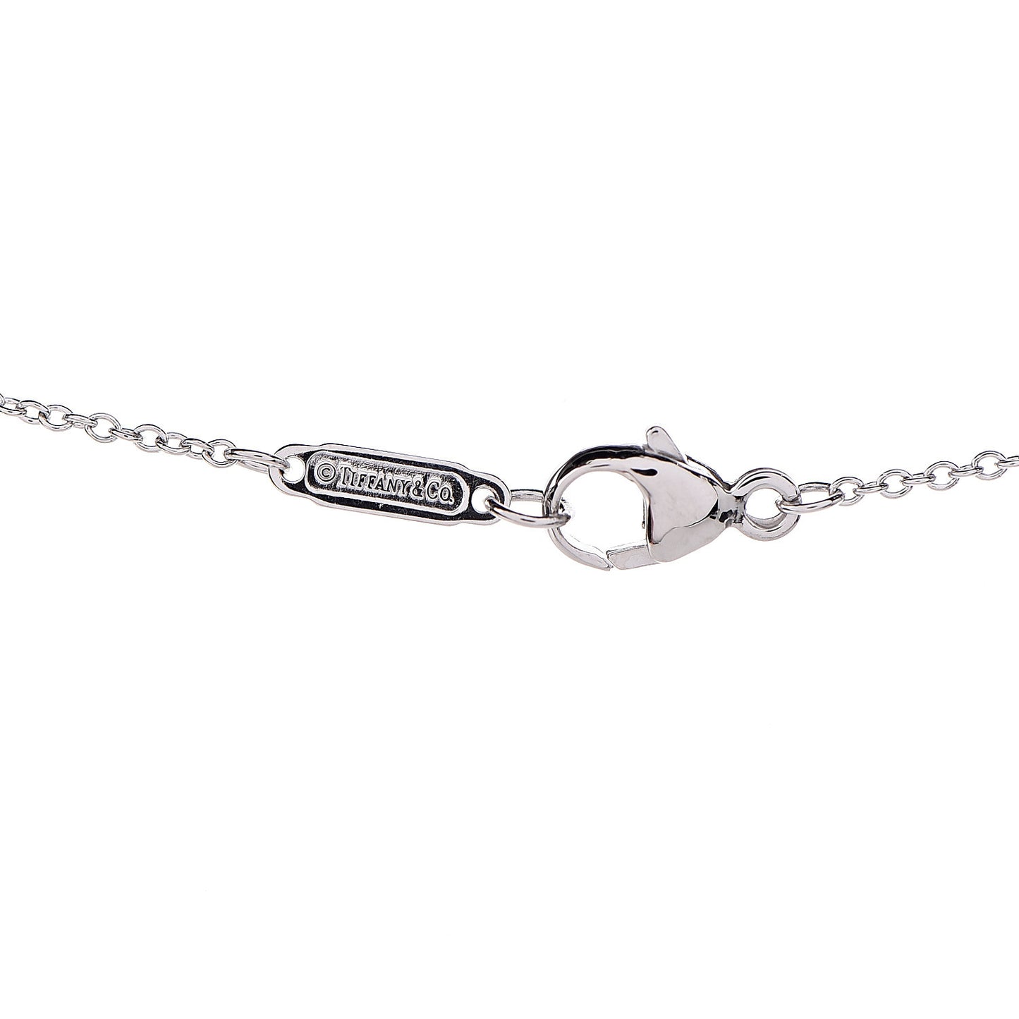 Platinum Diamond Double Heart Pendant Necklace