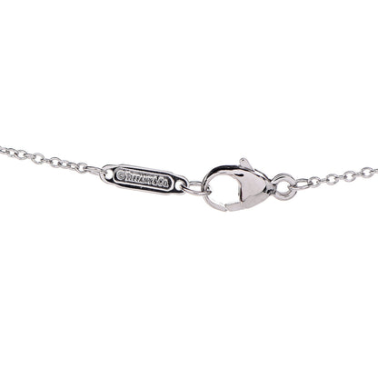 Tiffany Platinum Diamond Double Heart Pendant Necklace 5 of 7