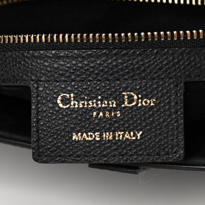 Christian Dior Grained Calfskin Saddle Bag Black 6 of 10