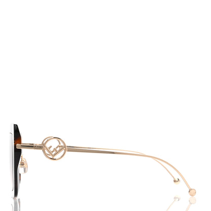 Fendi Acetate Metal F is Fendi FF Square Cat Eye Sunglasses FF 0424/F/S Havana 3 of 6