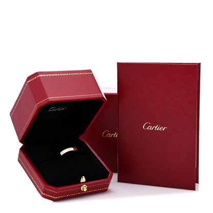Cartier 18K Pink Gold 3.5mm LOVE Wedding Band Ring 55 7.25 5 of 5