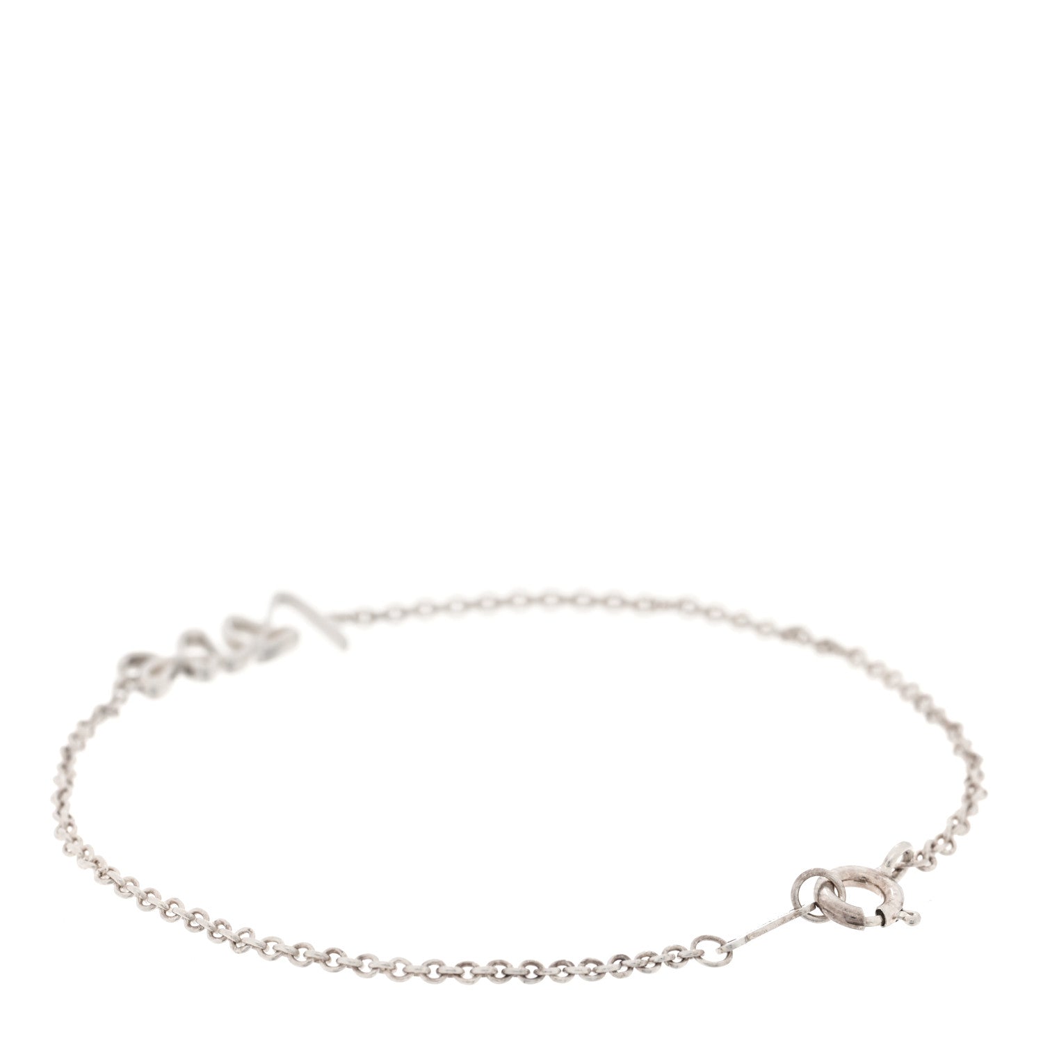 Tiffany Sterling Silver Graffiti Love Bracelet 2 of 3