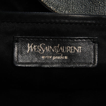 Saint Laurent Stingray Embossed Large Roady Silver 6 of 7
