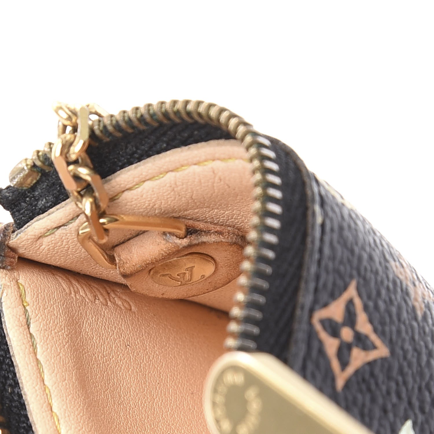 Louis Vuitton Monogram Multicolor Key Pouch Black 8 of 10