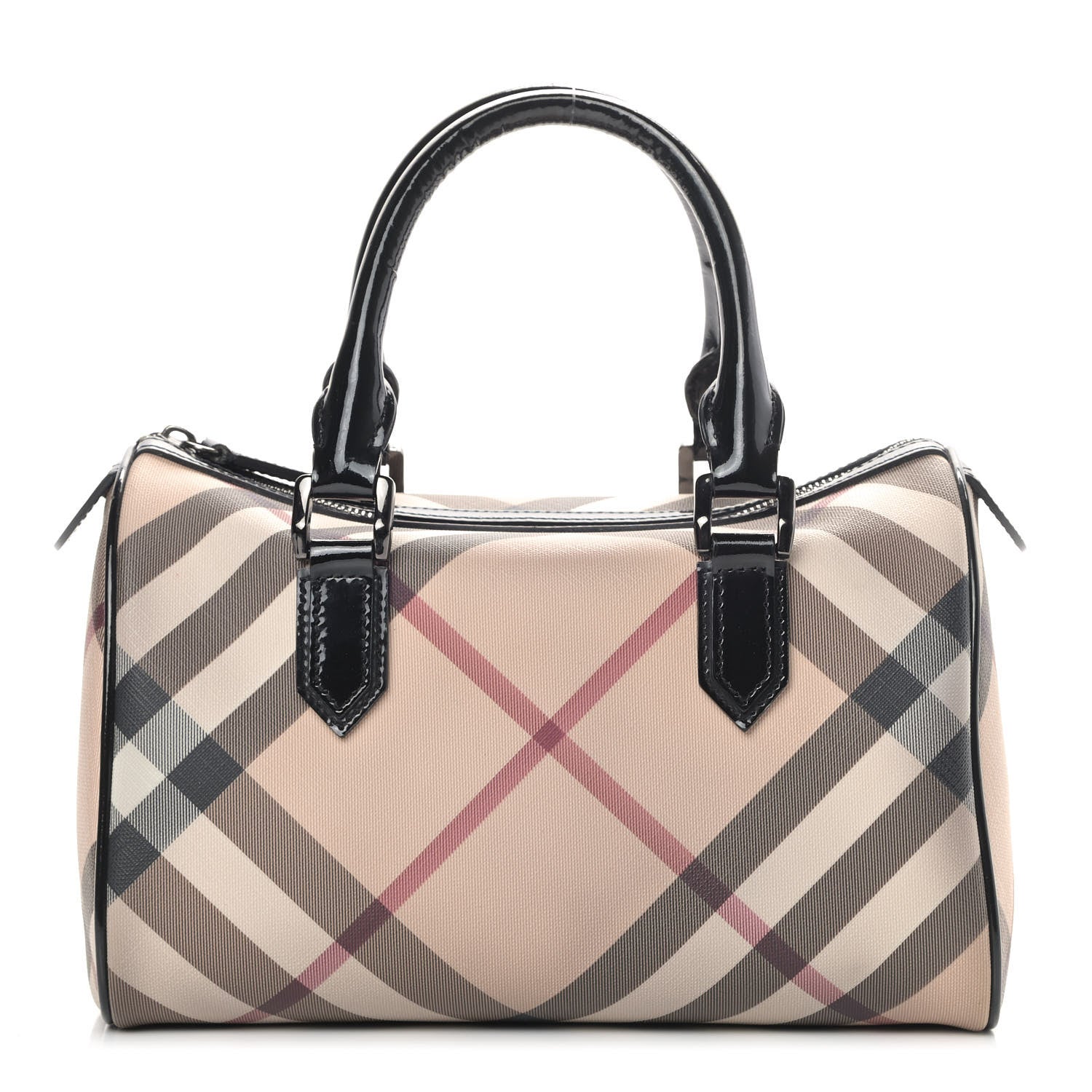 Burberry Nova Check Small Chester Bowling Bag Black 1 of 12