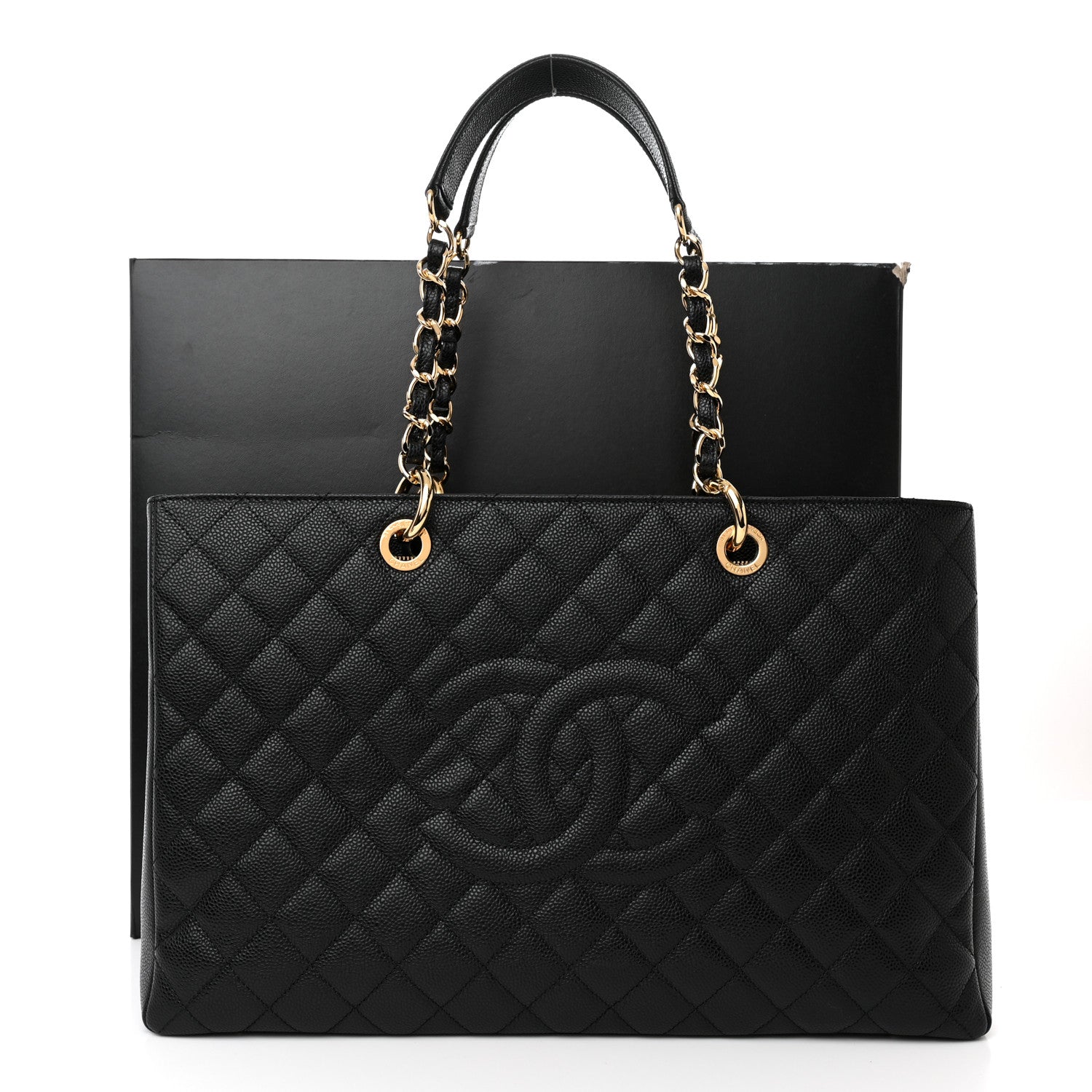 Chanel Caviar Quilted XL Grand Shopping Tote GST Black 11 of 11