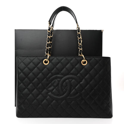Chanel Caviar Quilted XL Grand Shopping Tote GST Black 11 of 11