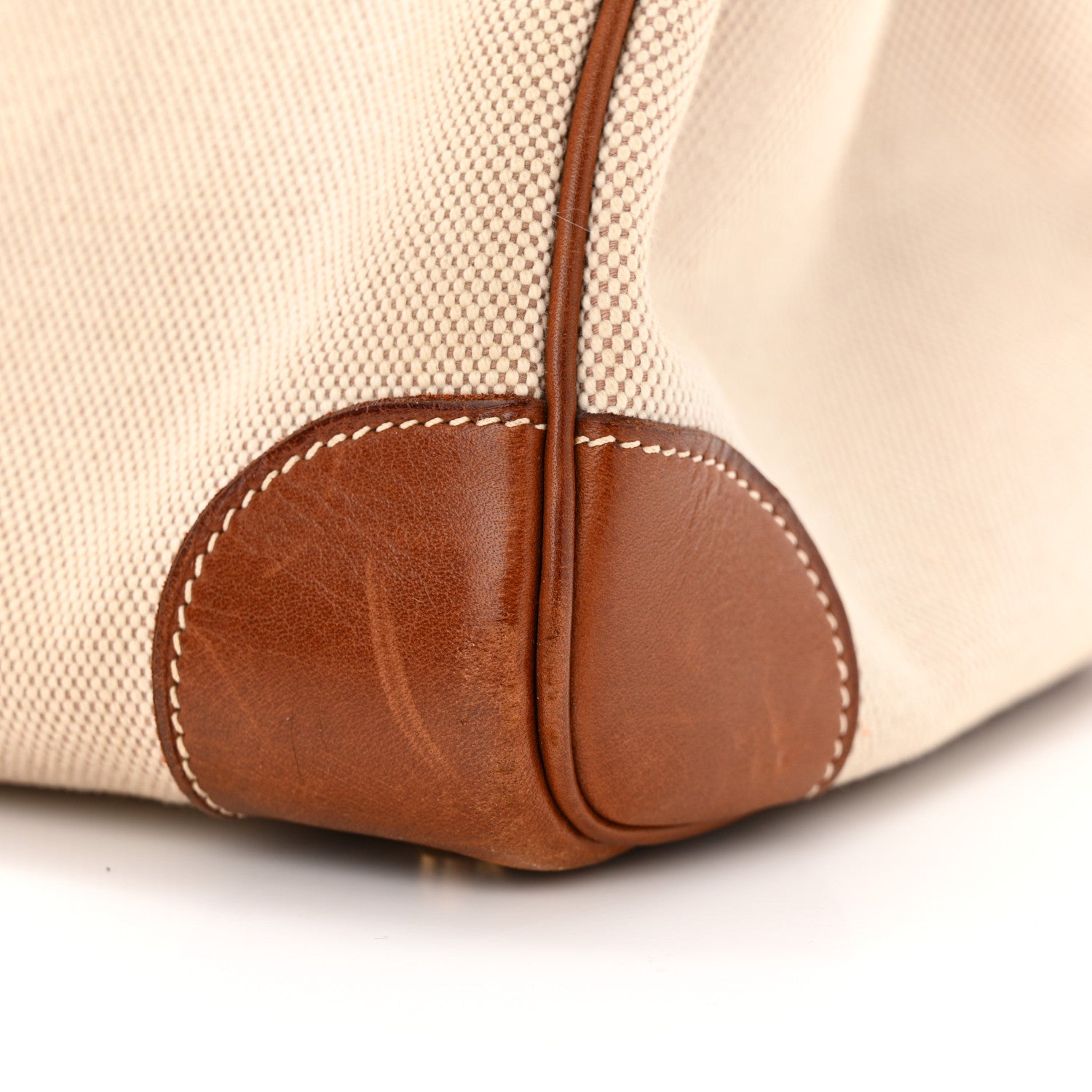 Hermes Toile Barenia Birkin 35 Fauve 17 of 19