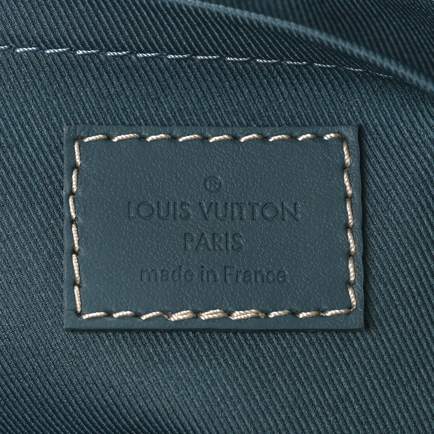 Monogram Washed Denim Keepall Bandouliere 25