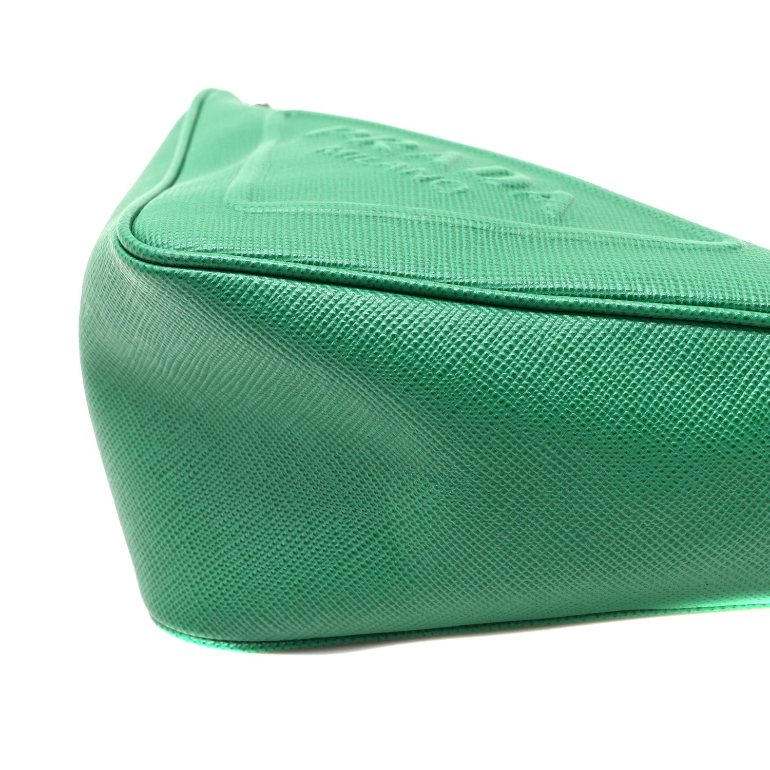 Prada Saffiano Lux Triangle Shoulder Bag Mango 9 of 9