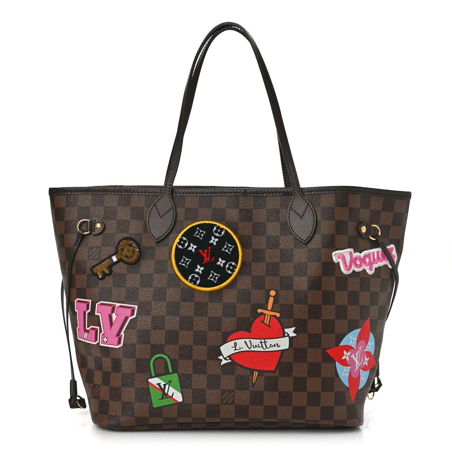 Louis Vuitton Damier Ebene Travel Stickers Neo Neverfull MM 1 of 9