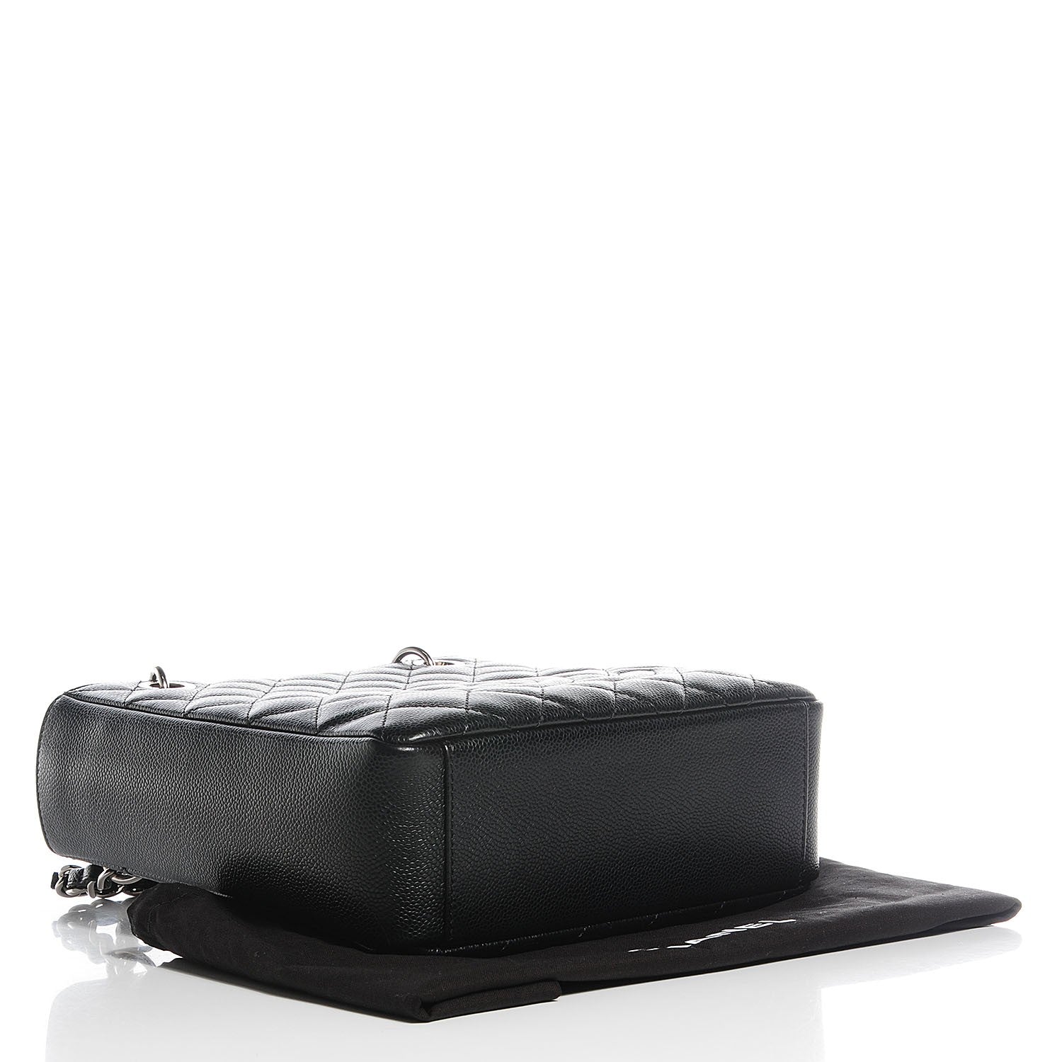 Chanel Caviar Quilted Petit Shopping Tote PST Black 4 of 8