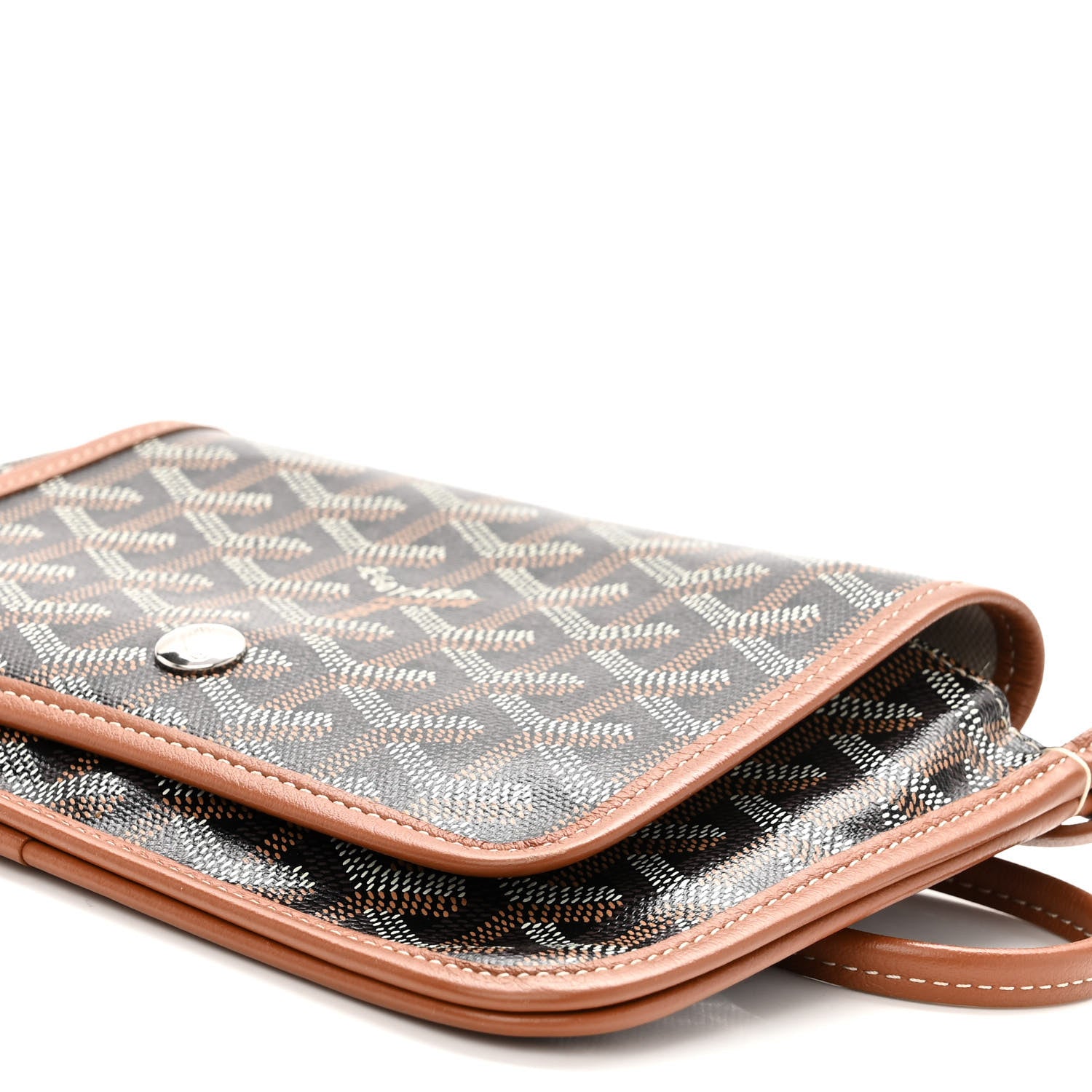 Goyard Goyardine Plumet Wallet Clutch Black Gold 10 of 10