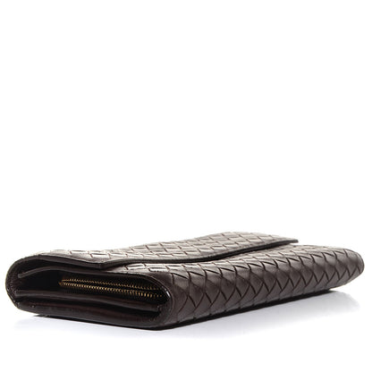 Bottega Veneta Nappa Intrecciato Continental Flap Wallet Ebano 4 of 9